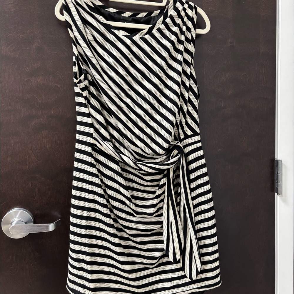 Guess Monochrome Asymmetrical Dress